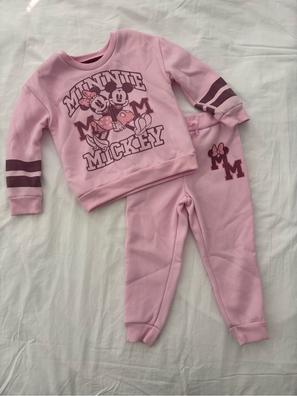 Disney Pink Minnie & Mickey Two-Piece Pajama Set